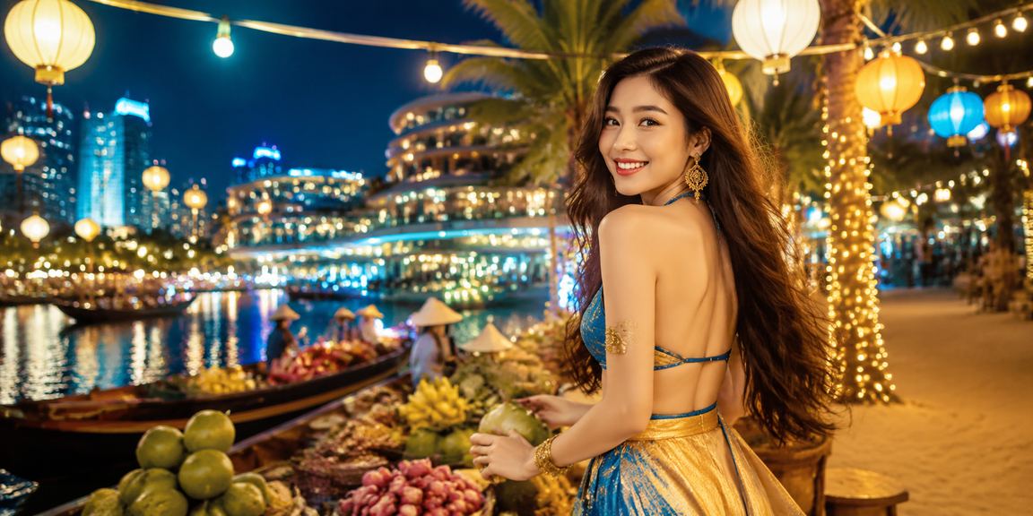 Không khí chợ đêm Mekong sôi động – người dùng miền Tây theo dõi kết quả cá cược qua điện thoại
